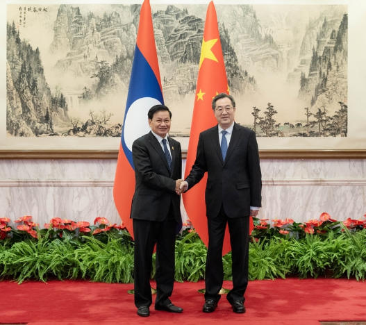 丁薛祥分别会见老挝人民革命党中央总书记、国家主席通伦和韩国国会议长禹元植